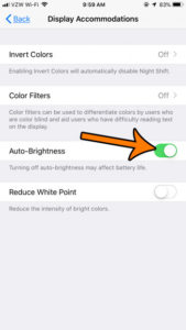How to Enable Auto Brightness on an iPhone 7