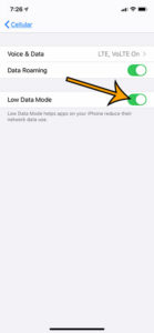 How to Enable Cellular Low Data Mode on an iPhone 11