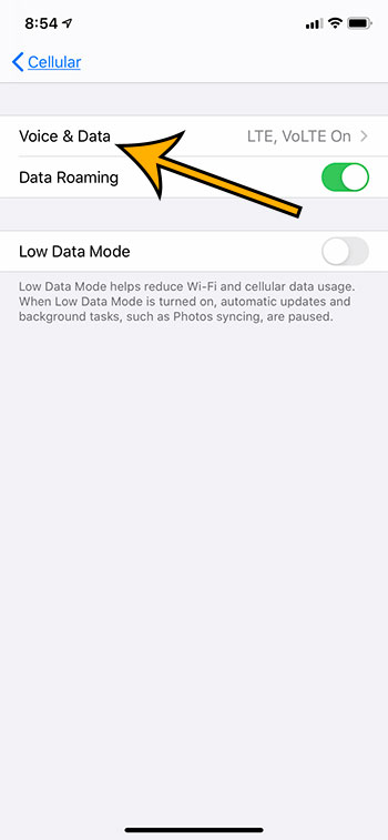 select Voice and Data